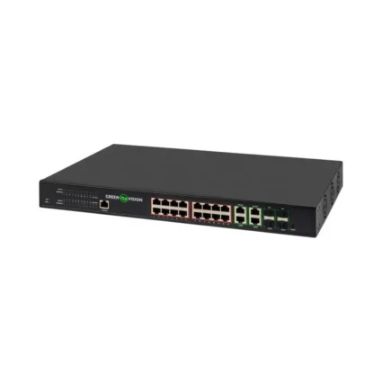 Комутатор мережевий POE GV-020-AI-16G+4G+4SFP