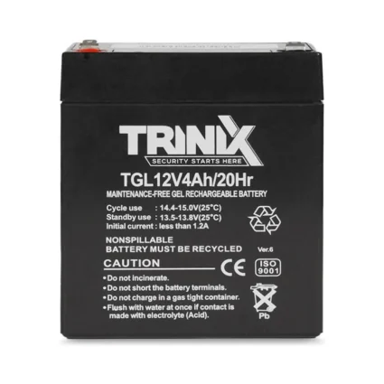 Акумуляторна батарея гелева 12В 4Аг Trinix TGL12V4Ah/20Hr GEL