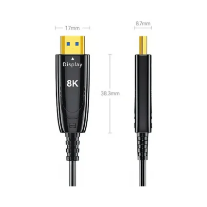 Кабель оптичний HDMI 2.1 20m Dtech DT-HOF8020