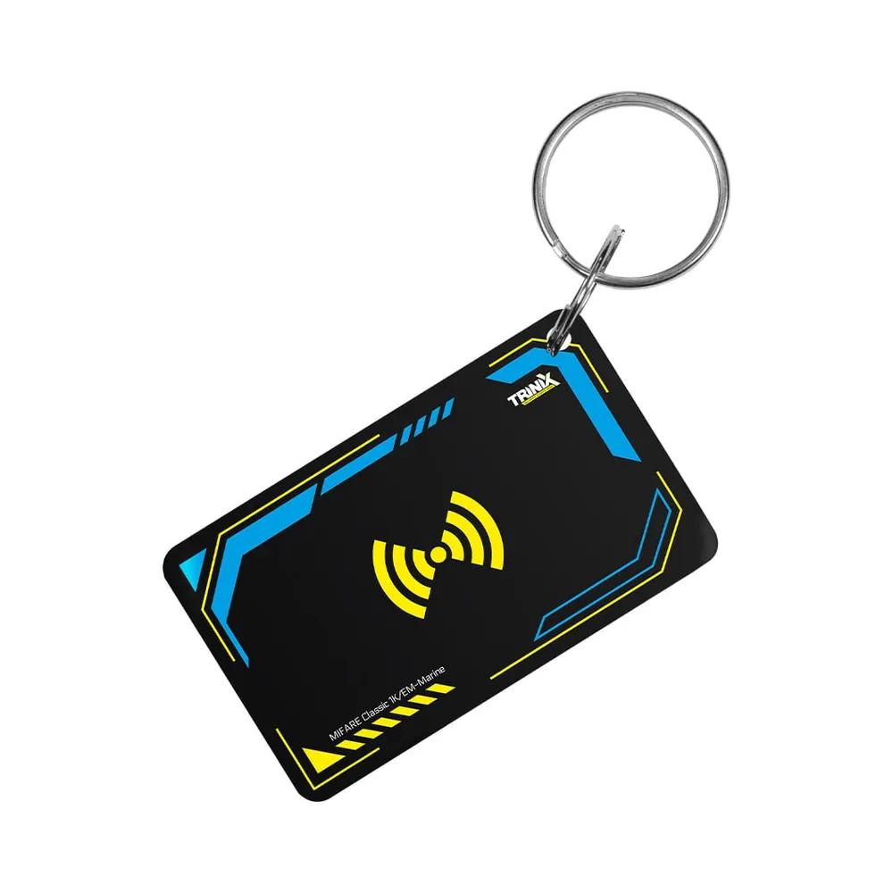 000017486_1_44 Ключ-брелок EM-Marine+Mifare Trinix Proximity-key EM+MF epoxy прямокутний 30*50 мм жовто-блакитний