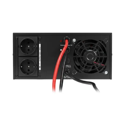 Інвертор Kraft KRF-AVR600VA/500W-12V з правильною синусоїдою під зовнішній акумулятор