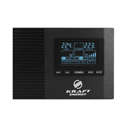 Інвертор Kraft KRF-AVR800VA/640W-12V з правильною синусоїдою під зовнішній акумулятор