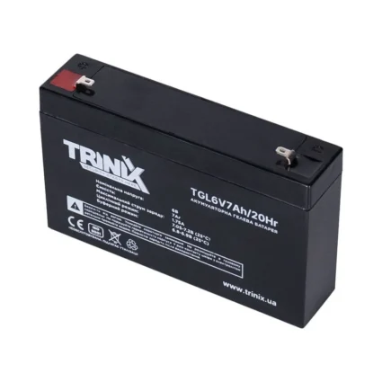 Акумуляторна батарея гелева 6В 7Аг Trinix TGL6V7Ah/20Hr GEL