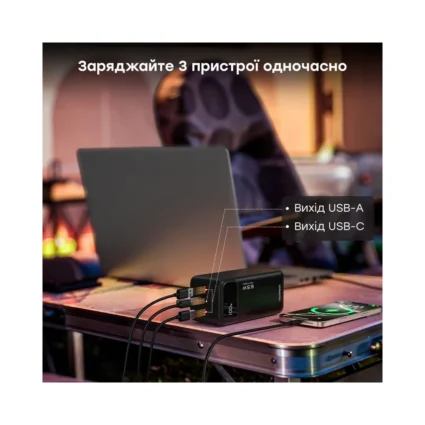 Повербанк 50000 mAh Choetech B733 Black 65W QC3.0 PD3.0