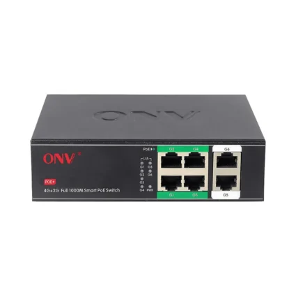 PoE-комутатор некерований гігабітний 6-портовий ONV-H3064PS з 4 портами PoE