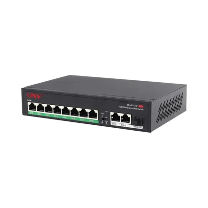 PoE-комутатор некерований гігабітний 11-портовий ONV-H3108PFD з 8 портами PoE