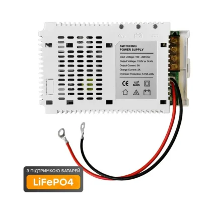 Плата ДБЖ Trinix PSU-1205LED(BOARD) LiFePO4 з кріпленням на DIN-рейку