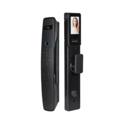 Замок біометричний автономний Trinix TRL-8803BTV Black L/R з Bluetooth та Wi-Fi, розпізнаванням облич, долоней, зчитувачем відбитків пальців і карт Mifare