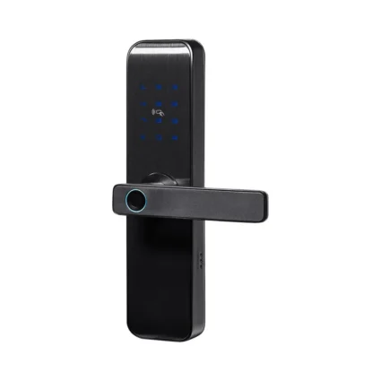 Замок біометричний автономний Trinix TRL-7703WF Black L/R з Bluetooth, зчитувачем відбитків пальців і карт Mifare