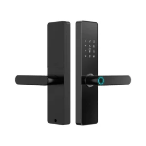 Замок біометричний автономний Trinix TRL-5101BTF Black L/R з Bluetooth, зчитувачем відбитків пальців і карт Mifare