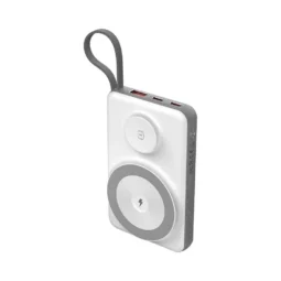 Повербанк 10000mAh Choetech B695 White QC3.0 PD3.0 бездротова зарядка смартфонів та Apple Watch
