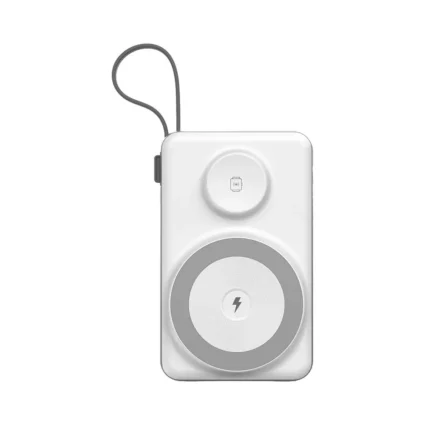 Повербанк 10000mAh Choetech B695 White QC3.0 PD3.0 бездротова зарядка смартфонів та Apple Watch
