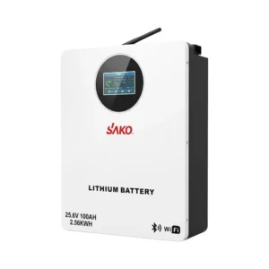 Акумуляторна батарея літій-залізо-фосфатна LiFePO4 100А*год 25.6В 2560Вт*год Sako Li-Sun series SK-25.6V100Ah настінний / підлоговий монтаж