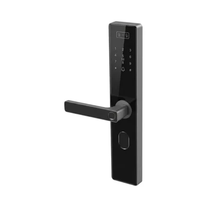 Замок біометричний автономний Trinix TRL-8808WFV Black L/R з WiFi, розпізнаванням облич, зчитувачем відбитків пальців і карт Mifare