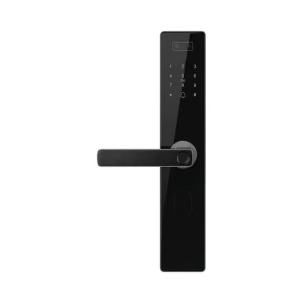 Замок біометричний автономний Trinix TRL-8808WFV Black L/R з WiFi, розпізнаванням облич, зчитувачем відбитків пальців і карт Mifare