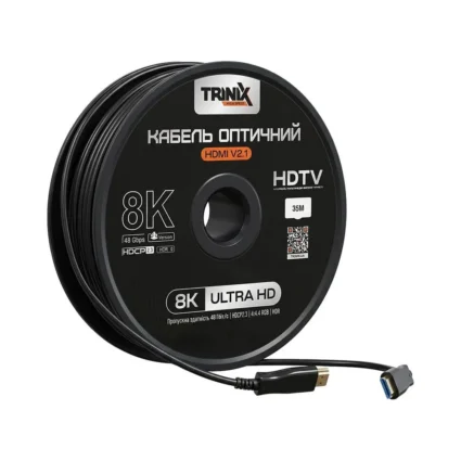Кабель HDMI V2.1 оптичний 35м Trinix (AOC-HDMI8k-35m)