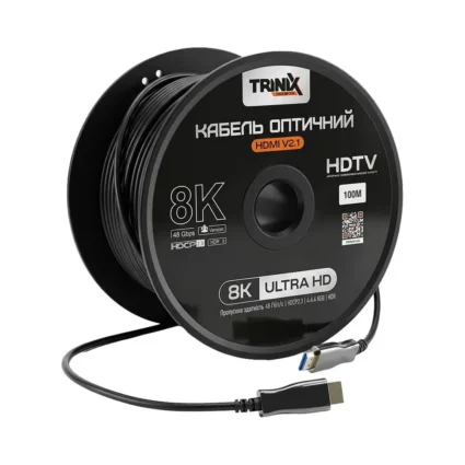 Кабель HDMI V2.1 оптичний Trinix 100м (AOC-HDMI8k-100m)