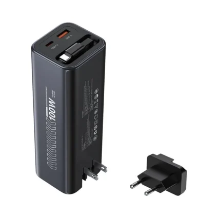 Повербанк 20000mAh Choetech B1012 Grey 100W з EU адаптером QC3.0 PD3.0, вбудований кабель