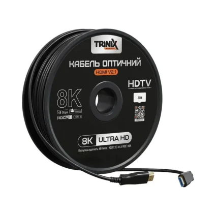Кабель HDMI V2.1 оптичний 30м Trinix (AOC-HDMI8k-30m)