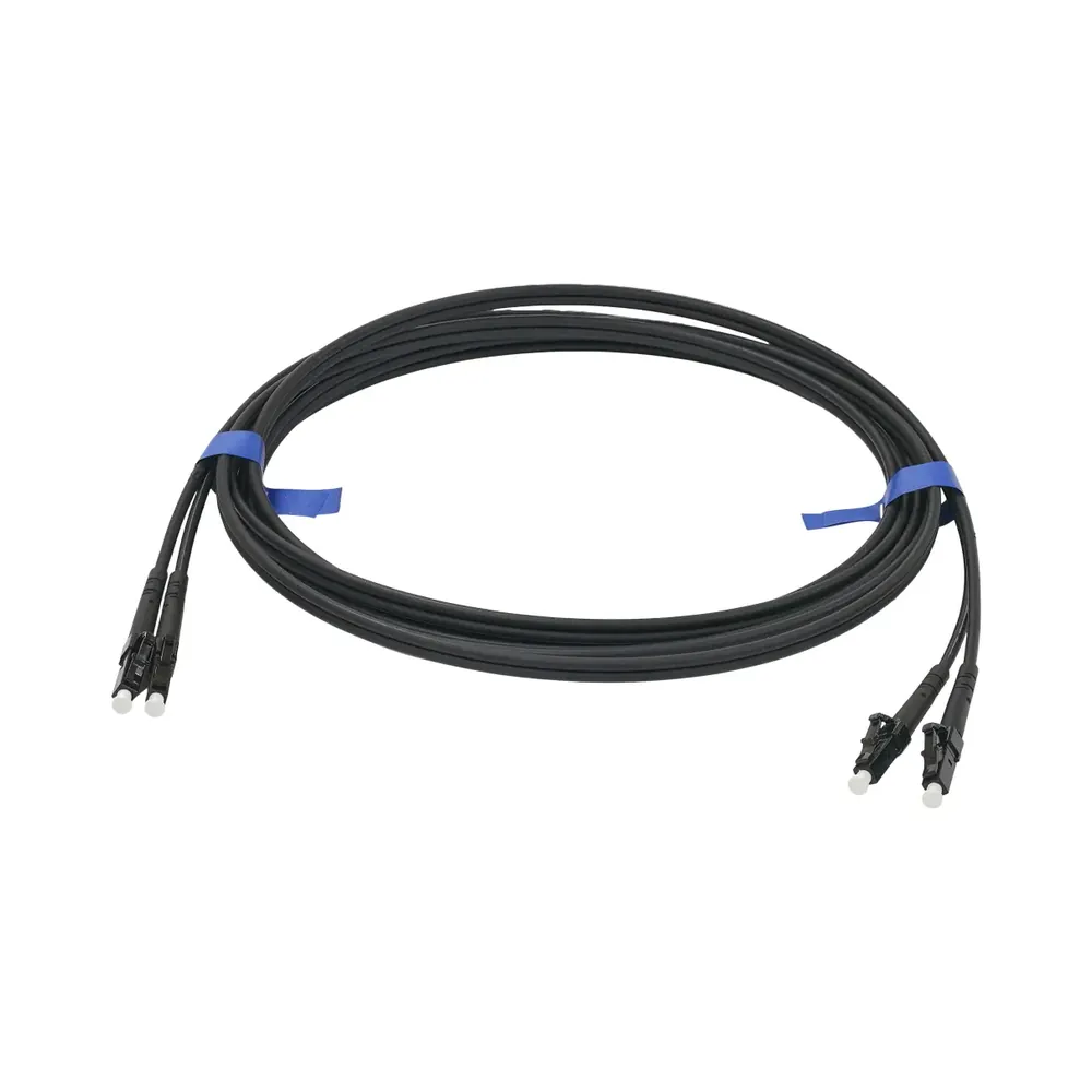 Патчкорд LC/UPC-LC/UPC MM (G50-OM3) 10м чорний Duplex Патчкорд LC/UPC-LC/UPC MM (G50-OM3) 10м чорний Duplex