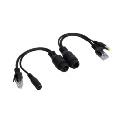 Passive PoE перехідник IP+DC - Extender over UTP, Waterproof (вологозахищений) Black