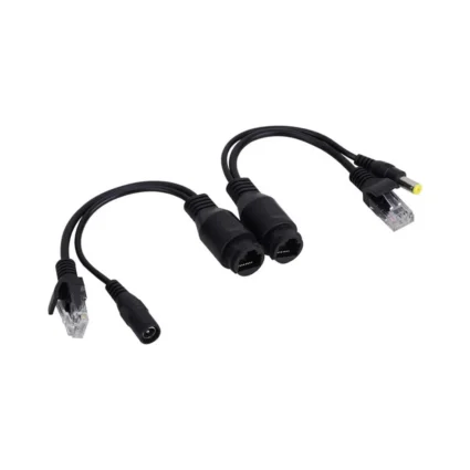 Passive PoE перехідник IP+DC - Extender over UTP, Waterproof (вологозахищений) Black
