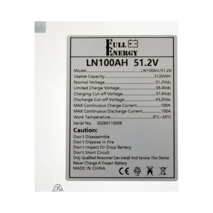 5KW/H LiFePO4 battery для системи зберігання енергії Full Energy 6.2кВт