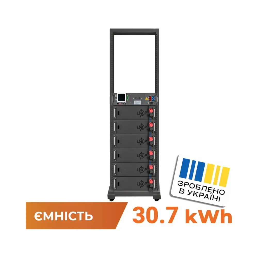 68bd09e29968fe65b52598478e464 Акумулятор LP LiFePO4 Battery HVM 307,2V 100Ah (30720 Wh) BMS 125А AB Lrack black