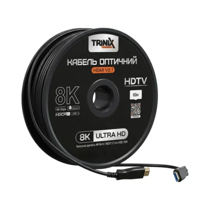 Кабель HDMI V2.1 оптичний 60м Trinix (AOC-HDMI8k-60m)