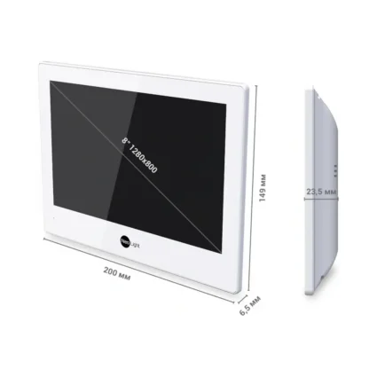 Neolight ALPHA Hybrid Black + SOLO IPW Graphite з кутком, PoE адаптер для панелі виклику Комплект відеодомофону
