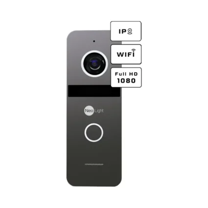 Neolight MEZZO Hybrid + SOLO IPW Graphite з кутком, PoE адаптер для панелі виклику Комплект відеодомофону
