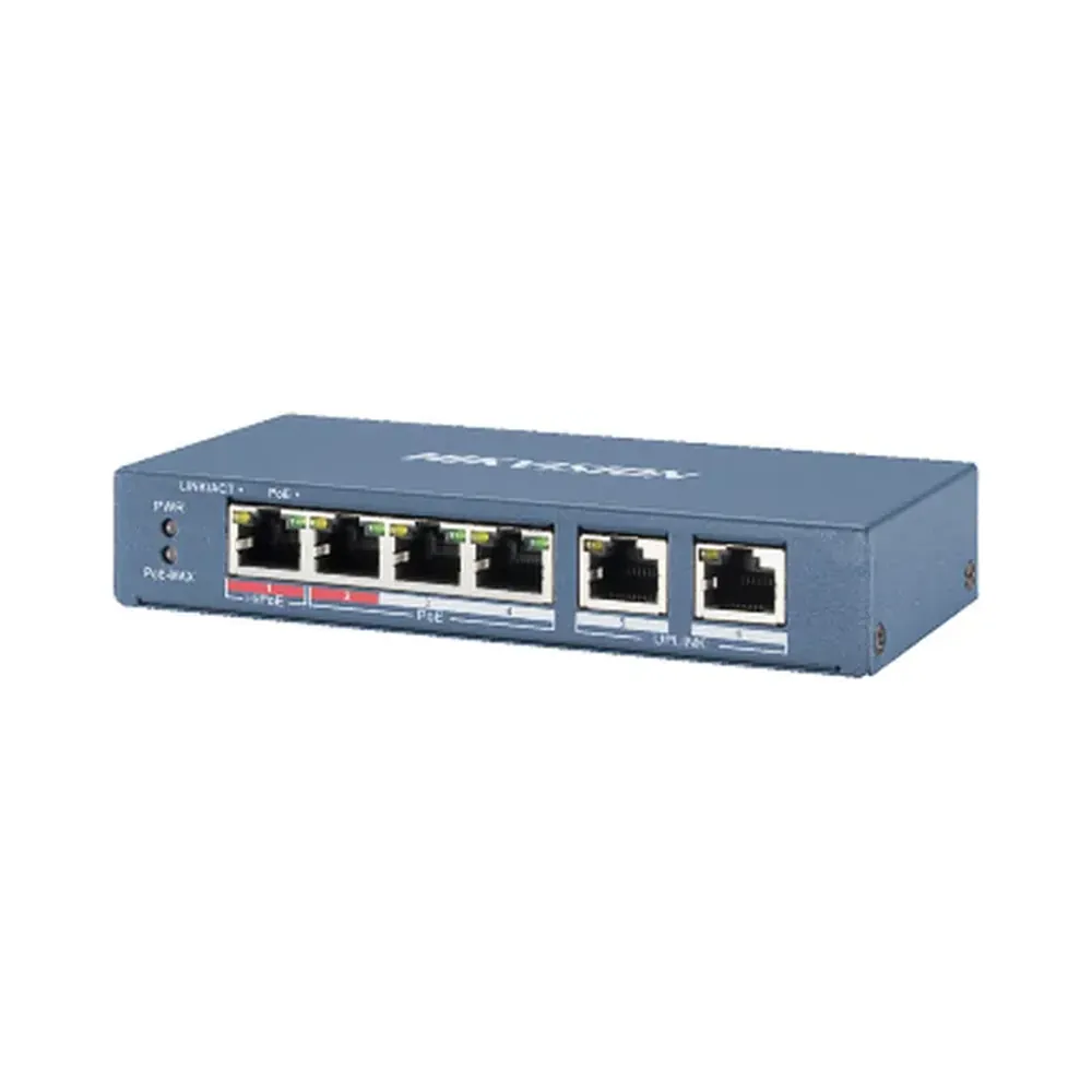 DS-3E0106HP-E 4-портовий некерований POE Hikvision 24283 DS-3E0106HP-E 4-портовий некерований POE