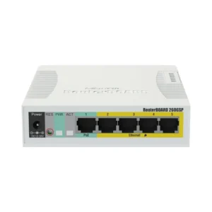 MikroTik RB260GSP (CSS106-1G-4P-1S) 5-портовий гігабітний керований PoE