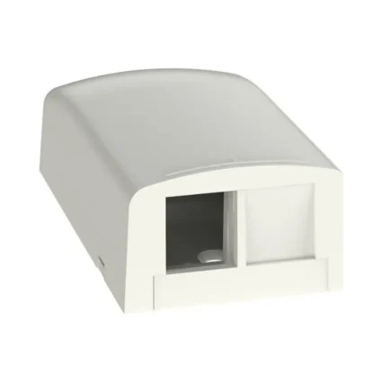 Розетка зовнішня для 2-х модулів KeyStone, без модулів, біла, Panduit NetKey