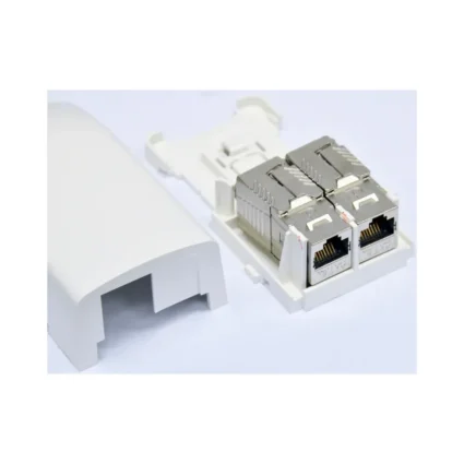 Розетка зовнішня для 2-х модулів KeyStone, без модулів, біла, Panduit NetKey