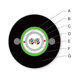ВО кабель A-D(ZM)(SG)2Y, 24E9/125 SMF-28e+, центральна туба, стальна броня, Corning