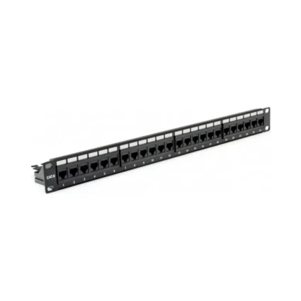 Патч-панель 19" 24xRJ-45 UTP, кат. 6, dual type, із заднім організатором, EPNew