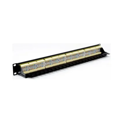 Патч-панель 19" 24xRJ-45 UTP, кат. 6, dual type, із заднім організатором, EPNew