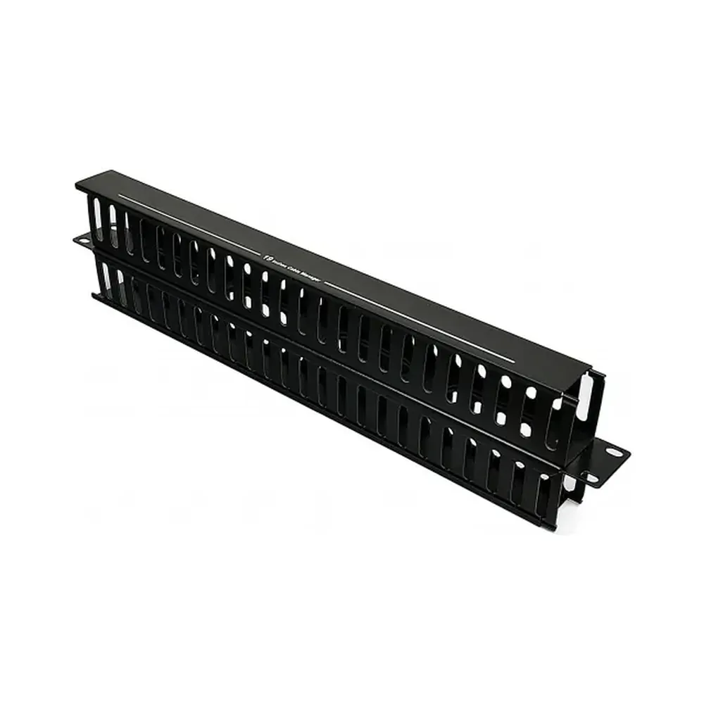 682-b Кабельний організатор 1U з кришкою, двосторонній, EPNew