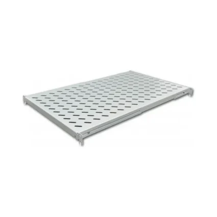 Полиця 19" 4 точки кріпл., 750мм глиб., перфорована