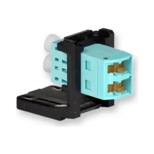 Модуль LANS LC Duplex MM Aqua (OM3/4), з шторками, Corning
