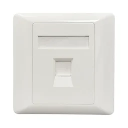 Рамка 86×86 під один модуль KeyStone, зі шторкою, Kingda