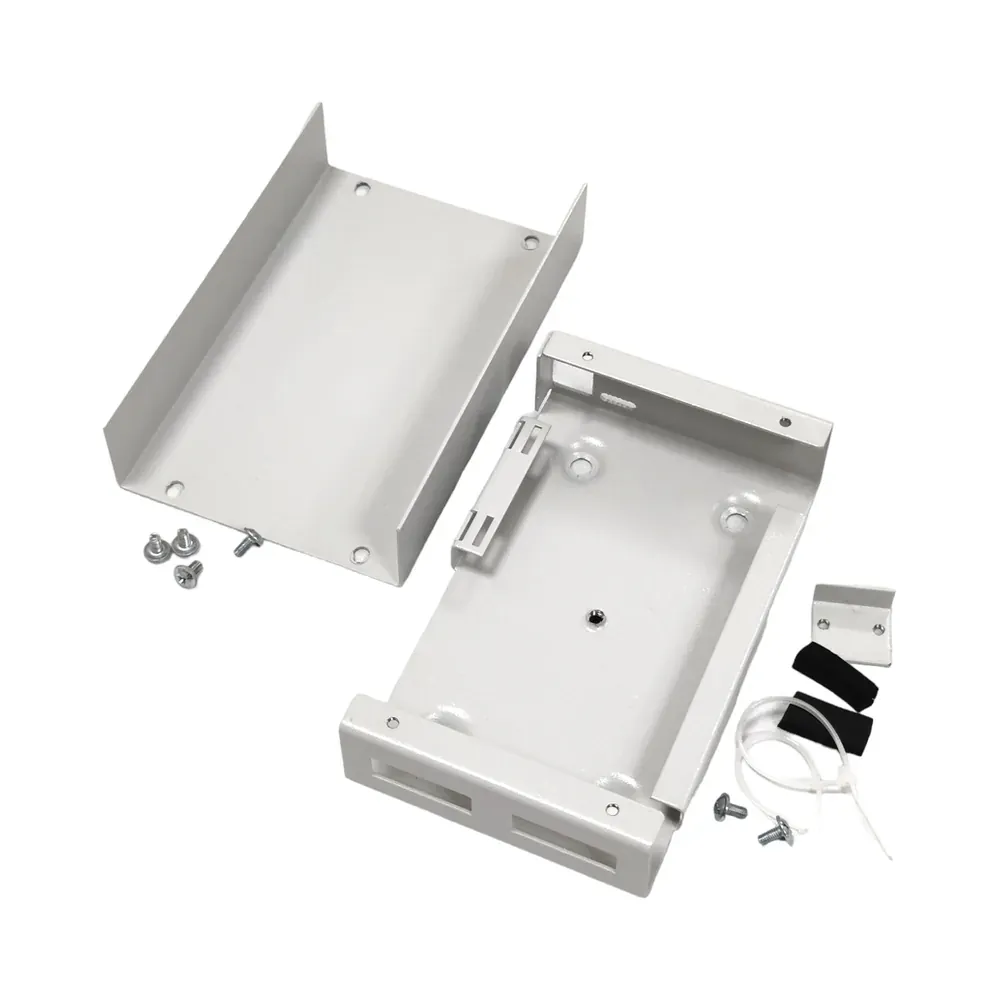 ua-fobs2scd-g Міні-бокс для ВО адаптерів, (120х80х28мм) 2 SC Duplex/ 2 LC Quad CMS