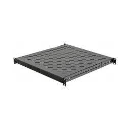 Полка 19" 4 точки кріпл. , 550мм глиб., перфорована , сталь , 1,5 мм , чорна