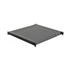 Полка 19" 4 точки кріпл. , 550мм глиб., перфорована , сталь , 1,5 мм , чорна