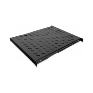 Полка 19 "4 точки кріпл. , 650мм глиб., перфорована , сталь , 2 мм , чорна
