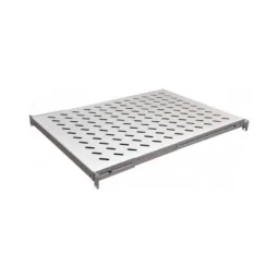 Полка 19 "4 точки кріпл. , 650мм глиб., перфорована , сталь , 2 мм , сіра
