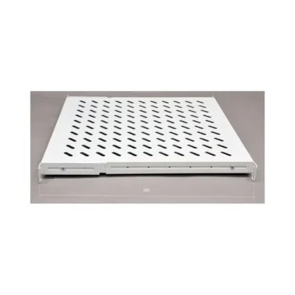 Полиця 19" 4 точки кріпл., 550мм глиб., перфорована