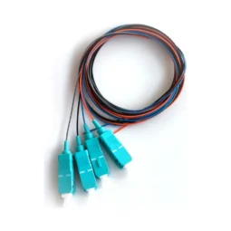 Набір кольорових пігтейлів SC/UPC 1.5 м, MM (OM3), Easy strip, для 4 волокон