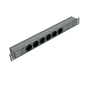 Блок 19" на 6 роз. нім. станд., 10А, 1U, без шнура